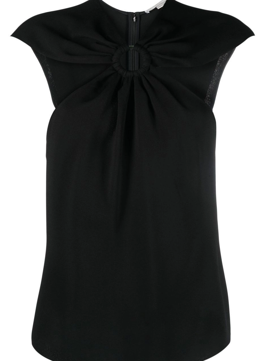 cold-shoulder Stella Women ring-hardware McCartney T-shirt 0503